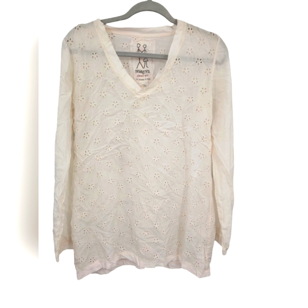 Johnny Was Pete And Greta Eyelet Top XS - Picture 1 of 4